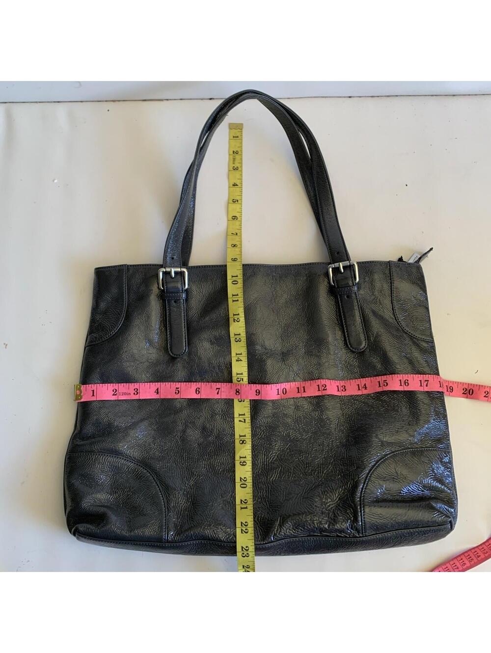 HOBO large Tote Bag Gray Genuine Leather - Picture 8 of 9